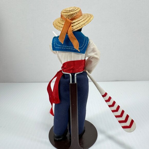 Vintage Italian Gondolier Souvenir Doll Figurine Italy Travel Decor - Picture 5 of 9